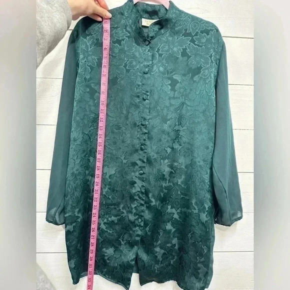 Victorias Secret Gold Label • Vintage Army Green Blouse • Size‎ small - Picture 6 of 6